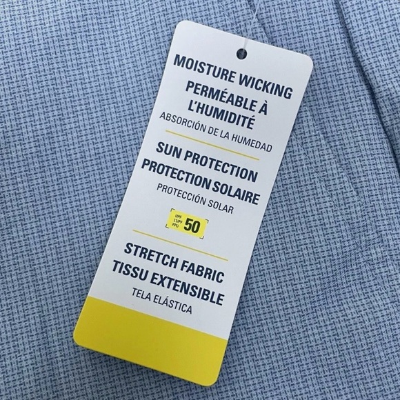 NWT Jack Nicklaus men’s “Infinity” blue UPF 50 stretch golf shorts, size 36 - Picture 15 of 15